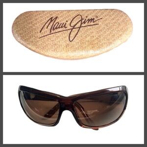 Maui Jim Palms 111 -01 Authentic Sunglasses in Chocolate Fade with Original Case